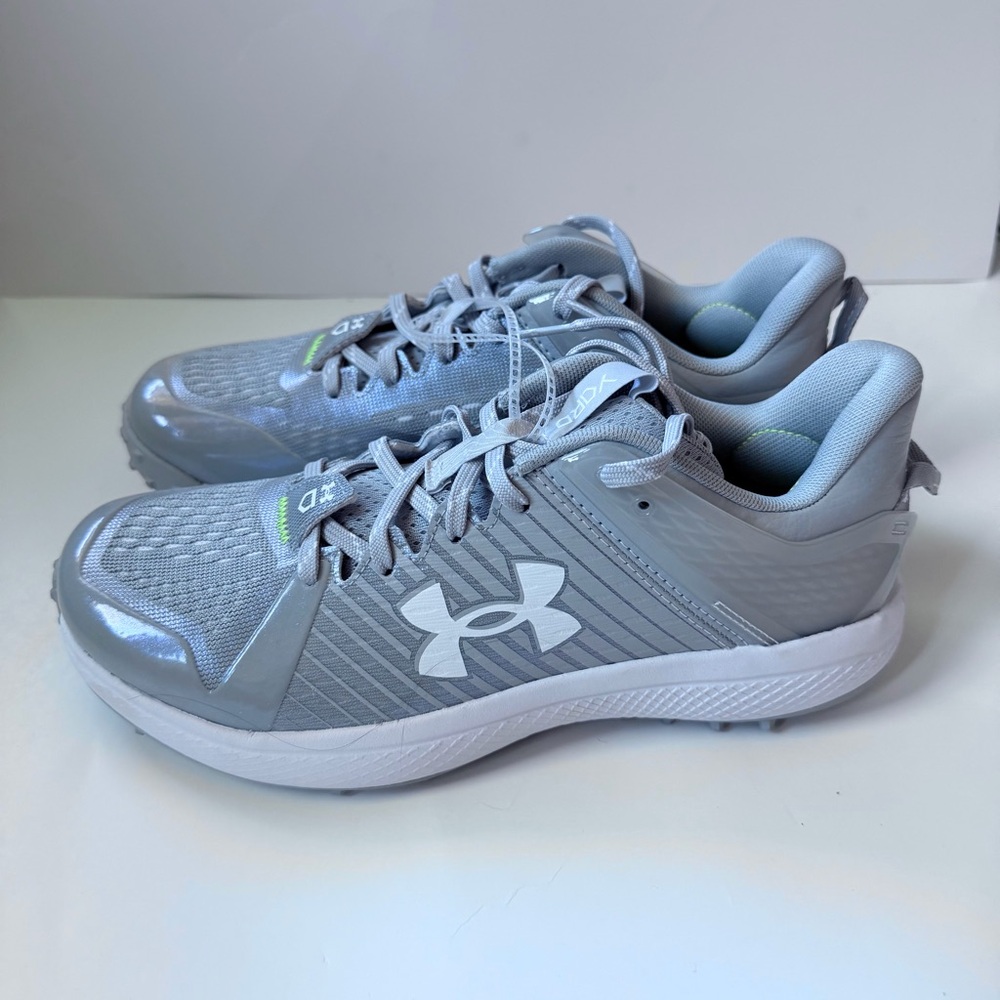 Under Armour UA Yard Turf Men's Size 7 Baseball Turf Shoes Gray 3025593-102